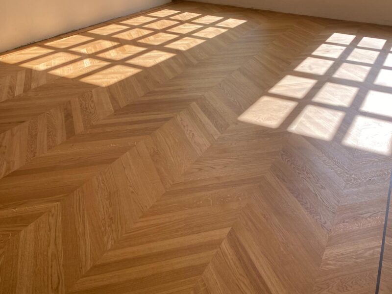 Weense punt vloer laten leggen door York Floors